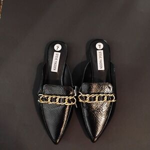 NWOB Steve Madden Faine Mules Size 7 Black